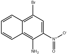 4-溴-2-硝基萘-1-胺, 90767-01-4, 结构式
