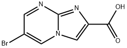 6-BroMo-iMidazo[1,2-a]pyriMidine-2-carboxylic acid Struktur