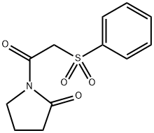 1-(phenylsulfonylacetyl)pyrrolidin-2-one,907969-47-5,结构式