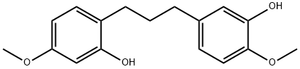 2-[3-(3-羟基-4-甲氧基苯基)丙基]-5-甲氧基苯酚,90902-21-9,结构式