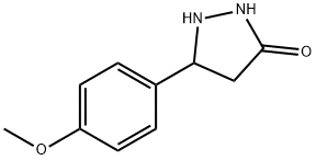 5-(4-甲氧苯基)吡唑烷-3-酮 结构式