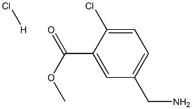 methyl 5-(aminomethyl)-2-chlorobenzoate hydrochloride Struktur