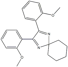 2,3-bis(2-Methoxyphenyl)-1,4-diazaspiro[4.5]deca-1,3-diene Structure