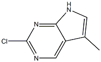 2-氯-5-甲基-7H-吡咯并[2,3-D]嘧啶, 909562-81-8, 结构式