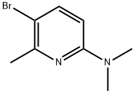5-broMo-N,N,6-triMethylpyridin-2-aMine Struktur