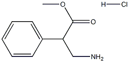 METHYL 3-AMINO-2-PHENYLPROPANOATE HYDROCHLORIDE 结构式