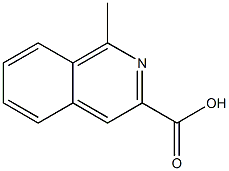1-甲基异喹啉-3-甲酸, 910123-62-5, 结构式