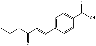 Benzoic acid, 4-[(1E)-3-ethoxy-3-oxo-1-propenyl]- 结构式