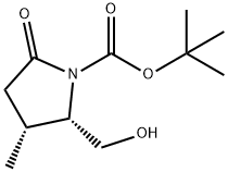 (2S,3R)-N-(tert-Butyloxycarbonyl)-3-Methyl-pyroglutaMinol 结构式