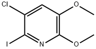 3-Chloro-2-iodo-5,6-diMethoxy-pyridine Struktur