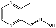 (Z)-3-メチルピラジン-2-カルブアルデヒドオキシム 化学構造式