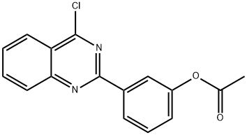 3-(4-氯喹唑啉-2-基)苯基乙酸酯,911417-24-8,结构式