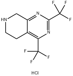 5,6,7,8-tetrahydro-2,4-bis(trifluoroMethyl)-Pyrido[3,4-d]pyriMidine hydrochloride Structure