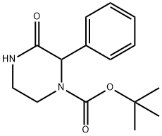 3-氧代-2-苯基哌嗪-1-羧酸叔丁酯, 911705-40-3, 结构式