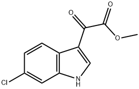 Methyl 2-(6-chloro-1H-indol-3-yl)-2-oxoacetate Struktur