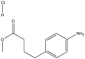Methyl 4-(4-aMinophenyl)butanoate hydrochloride 结构式