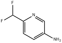 6-(二氟甲基)吡啶-3-胺 结构式