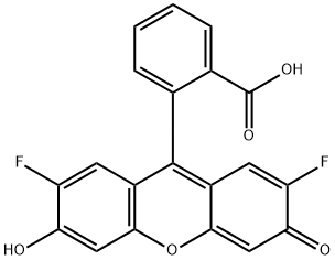 2-(2,7-Difluoro-6-hydroxy-3-oxo-3H-xanthen-9-yl)benzoic Acid, 913689-08-4, 结构式