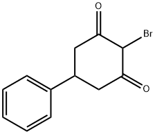 2-broMo-5-phenylcyclohexane-1,3-dione 化学構造式