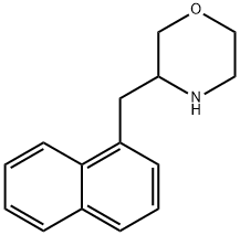 3-(1-萘基甲基)吗啉盐酸盐, 913718-29-3, 结构式