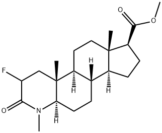 1H-Indeno[5,4-f]quinoline-7-carboxylic acid, 3-fluorohexadecahydro-1,4a,6a-triMethyl-2-oxo-, Methyl ester, (4aR,4bS,6aS,7S,9aS,9bS,11aR)- Structure