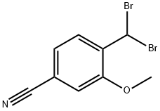 4-DibroMoMethyl-3-Methoxybenzonitrile Struktur