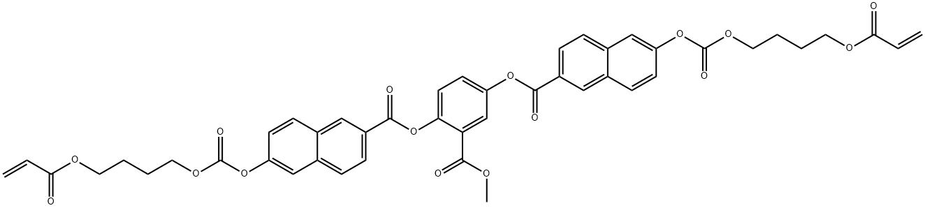 6-[[[4-[(1-Oxo-2-propen-1-yl)oxy]butoxy]carbonyl]oxy]-2-naphthalenecarboxylic acid 2,2'-[2-(methoxycarbonyl)-1,4-phenylene] ester