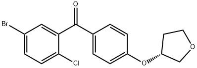 (R)-(5-broMo-2-chlorophenyl)(4-(tetrahydrofuran-3-yloxy)phenyl)Methanone Structure
