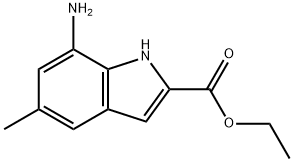 7-AMino-5-Methylindole-2-carboxylic acid ethyl ester Struktur