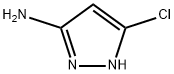 3-クロロ-1H-ピラゾール-5-アミン 化学構造式