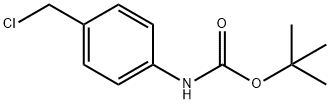 tert-butyl 4-(chloromethyl)phenylcarbamate 化学構造式