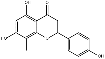 5,7,4'-Trihydroxy-8-Methylflavanone Struktur