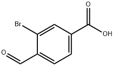 3-ブロモ-4-ホルミル安息香酸 化学構造式