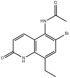 N-(6-BroMo-8-ethyl-2-hydroxyquinolin-5-yl)acetaMide Structure