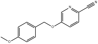5-((4-甲氧基苄基)氧基)皮考啉腈,917910-75-9,结构式