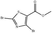 2,4-二溴噻唑-5-羧酸甲酯 结构式