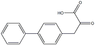 [1,1'-Biphenyl]-4-propanoic acid, .alpha.-oxo- Struktur