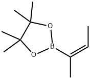 4,4,5,5-TetraMethyl-2-[(1E)-1-Methyl-1-propen-1-yl]-1,3,2-dioxaborolane Structure