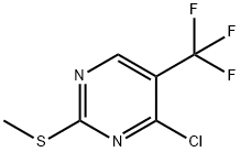 4-chloro-2-(Methylthio)-5-(trifluoroMethyl)pyriMidine 结构式
