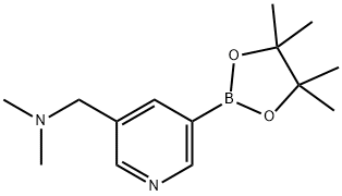 3-吡啶甲胺,N,N-二甲基-5-(4,4,5,5-四甲基-1,3,2-二氧杂环戊硼烷-2-基)-, 919347-18-5, 结构式