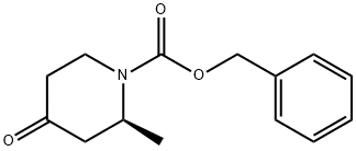(S)-1-CBZ-2-甲基-4-哌啶酮 结构式