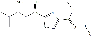 METHYL 2-[(1R,3R)-3-AMINO-1-HYDROXY-4-METHYLPENTYL]-4-THIAZOLECARBOXYLATE(盐酸盐), 921927-91-5, 结构式