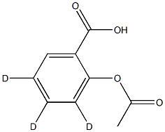 乙酰水杨酸-D3, 921943-73-9, 结构式