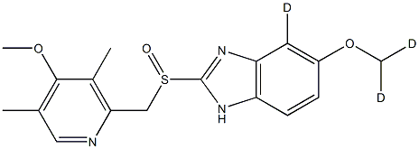 オメプラゾール-D3 化学構造式