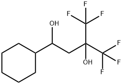 1-环已基-4,4,4-三氟-3-(三氟甲基)-1,3-丁二醇 结构式
