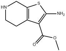甲基2 - 氨基-4,5,6,7 - 四氢噻吩并[2,3-C]吡啶-3 - 羧酸甲酯,923145-14-6,结构式