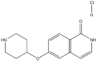 6-(哌啶-4-氧基)异喹啉-1(2H)-酮盐酸盐,923262-96-8,结构式