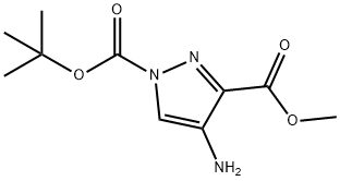 1-tert-Butyl 3-Methyl 4-aMino-1H-pyrazole-1,3-dicarboxylate Structure