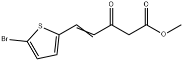 (E)-METHYL 5-(5-BROMOTHIOPHEN-2-YL)-3-OXOPENT-4-ENOATE 化学構造式
