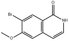 7-broMo-6-Methoxyisoquinolin-1(2H)-one Structure